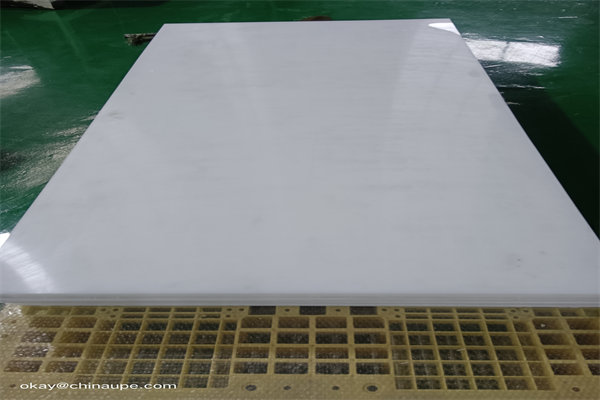 high-impact strength high density plastic sheet natural 3/4